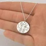 Colar Prata com Medalha Desenhada a Laser Filhos
