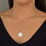 Colar Prata com Medalha Desenhada a Laser Filhos