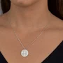 Colar Prata com Medalha Desenhada a Laser Filhos
