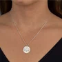 Colar Prata com Medalha Desenhada a Laser Filhos