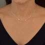 Colar Prata Pedras em Zircônias