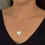 Colar Prata Princesa e Princípe Coração