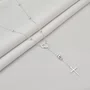 Colar Rosário Prata com Fecho Cruz e Coração