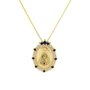 Colar Semi Jóia Dourado N S Aparecida com Zircônias