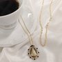 Colar Semi Jóia Dourado N S Aparecida com Zircônias
