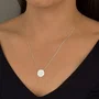 Escapulário Prata Unissex Romântico 60cm