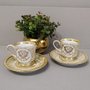 Jogo de Xícara Café Diceart Barroco Bodas de Ouro