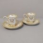 Jogo de Xícara Café Diceart Barroco Bodas de Ouro