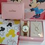 Kit Relógio Condor Disney Mickey e Minnie Dourado