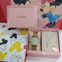 Kit Relógio Condor Disney Minnie Dourado