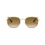 Óculos Solar Ray Ban Hexagonal Dourado Degradê
