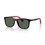 Óculos Solar Ray Ban Infantil Preto e Vermelho