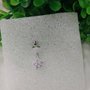 Piercing Prata 925 para Umbigo Flor com Pedra