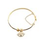 Pulseira Bracelete Dourado Pingente Olho Grego