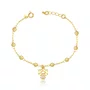 Pulseira Semi Jóia Dourada Bolinha e Menina