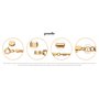Pulseira Semi Jóia Infantil Banhada a Ouro 18k