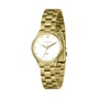 Relógio Lince Feminino Dourado Visor Branco