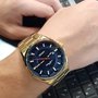 Relógio Orient Masculino Dourado Calendário